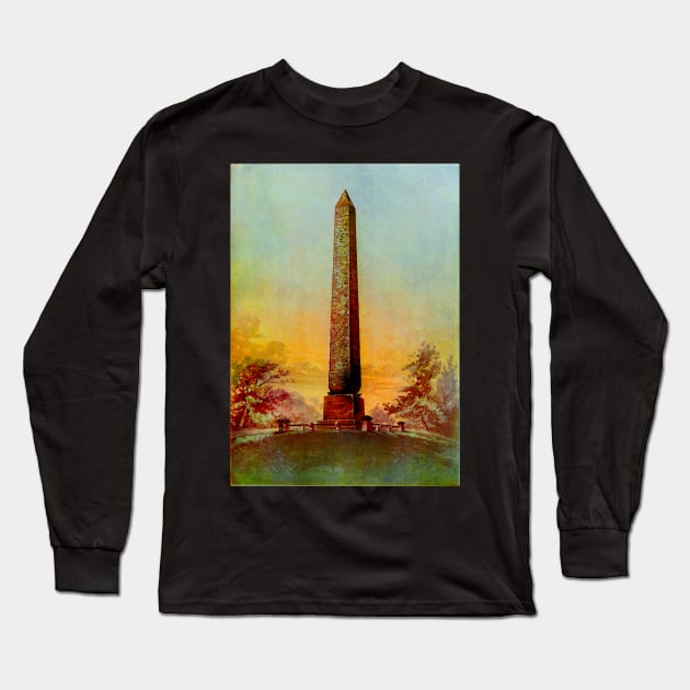 Obelisk Cleopatra's Needle New York Long Sleeve T-Shirt by WillowNox7